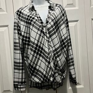 Splendid Plaid Blouse 